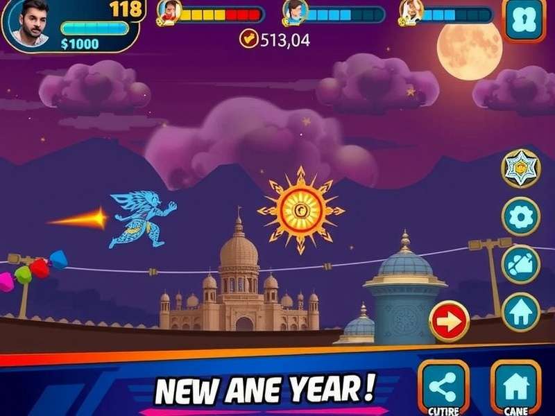 Desi Deep Blue Dash Game Screenshot